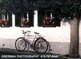 Click here to view the bike leaning against the wall